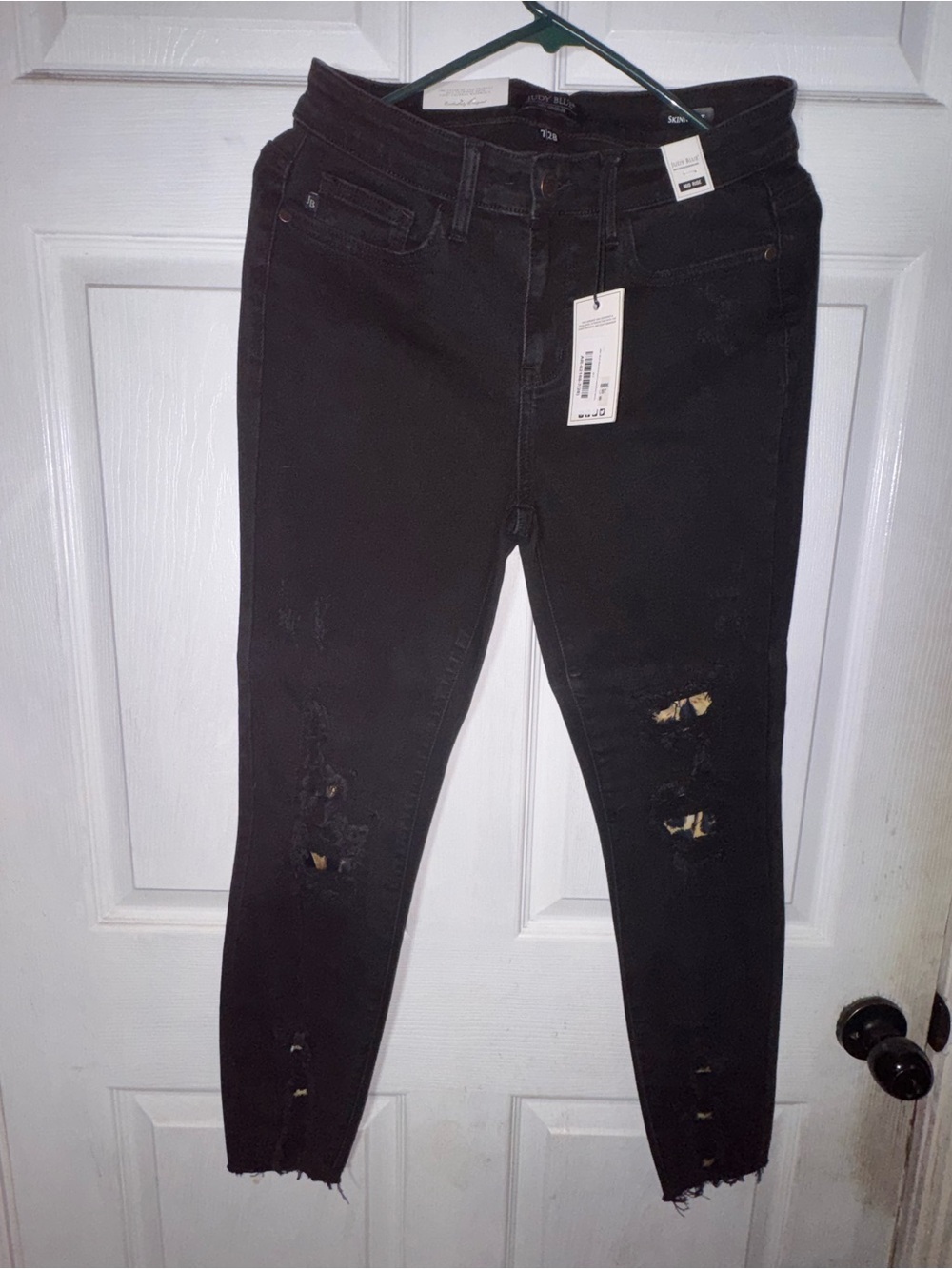 Judy Blue Black Distressed Skinny Jeans